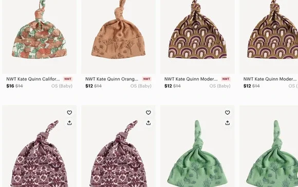 MYSTERY SURPRISE BUNDLE Kate Quinn Knot Hat Set of 4 6-12m