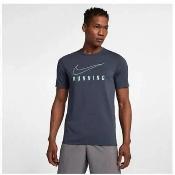 Nike Dri-FIT‎ Running T-Shirt Thunder Blue Igloo