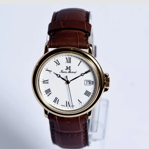Jean Marcel Swiss Made Brown Leather Watch 120.035.26