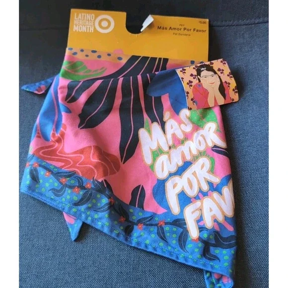 Over Collar SlideOn Pet Dog Cat Bandana Scarf ZIG-ZAGS large