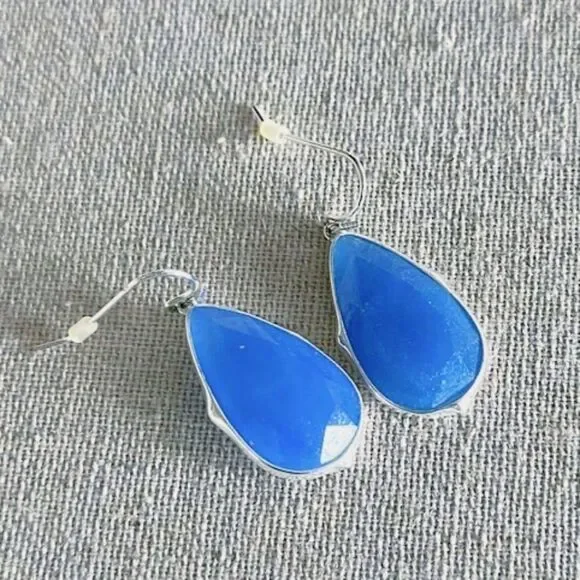 🔥 50% OFF LIST | Stella & Dot Blue Teardrop Sentiment Stone Earrings