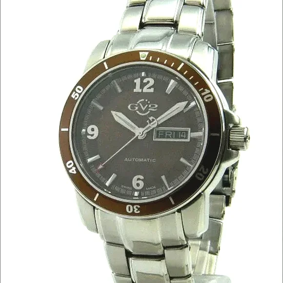 Gv2 By Gevril Stainless Steel Swiss Automatic Limited Edition 46/500 Watch 4801