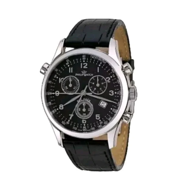 Philip Men's Black Leather Watch 8271 941 225