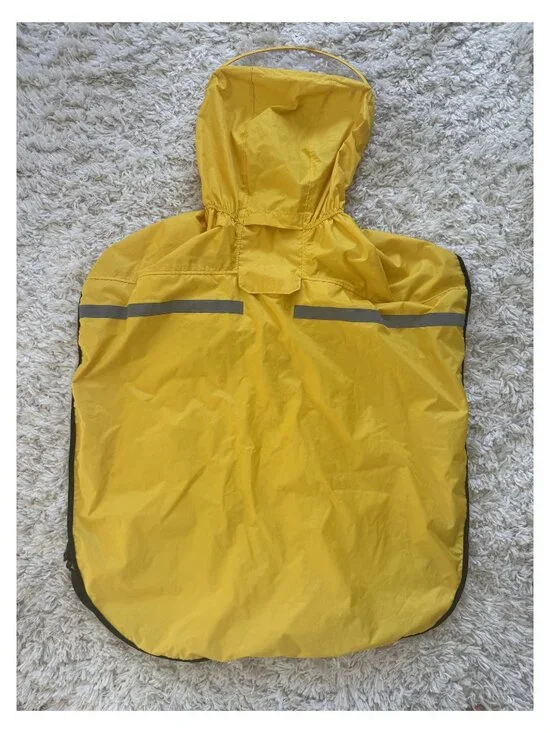 Yellow Dog Raincoat 5XL Clear Visor Hood Mesh Lining