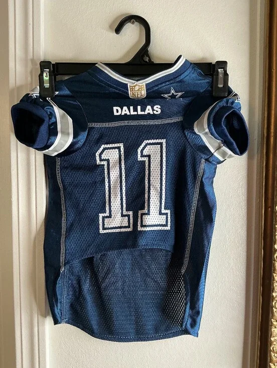 NFL Dallas Navy and White Pet Football Jersey #11