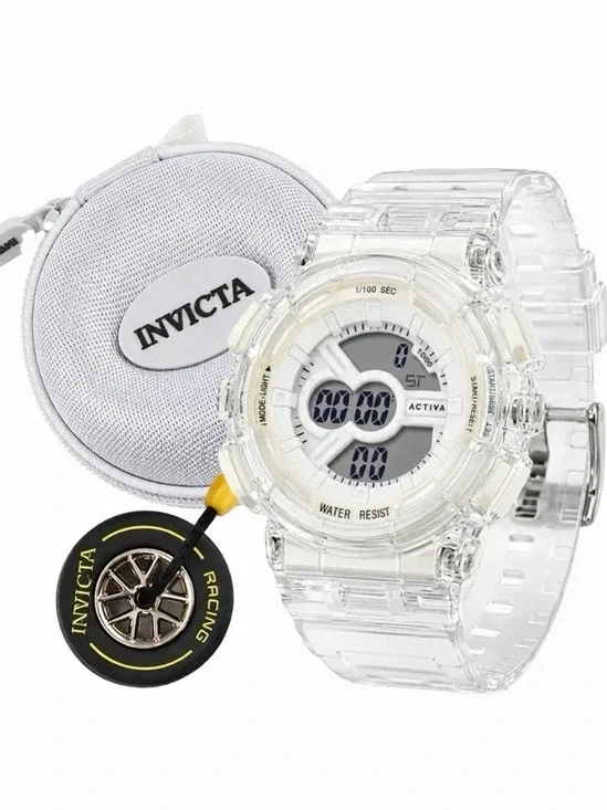 Invicta Activa Cyber Drift Clear Analog-Digital Watch NWT