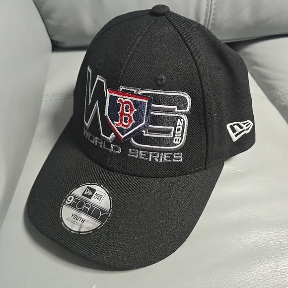 Boston Red Sox 2018 World Series Hat Strap Back New Era‎ Youth OSFM Black