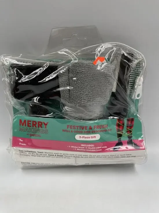 NEW Merry Makings Festive & Fresh Well & Good Dog Grooming Kit