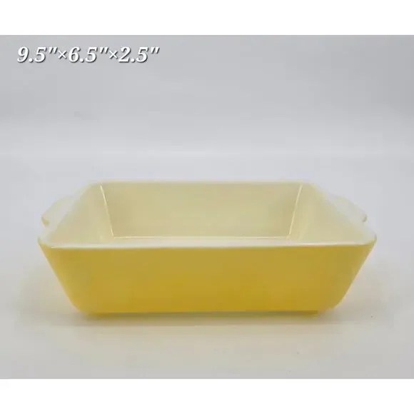 Vintage Primary Yellow Pyrex Dish‎