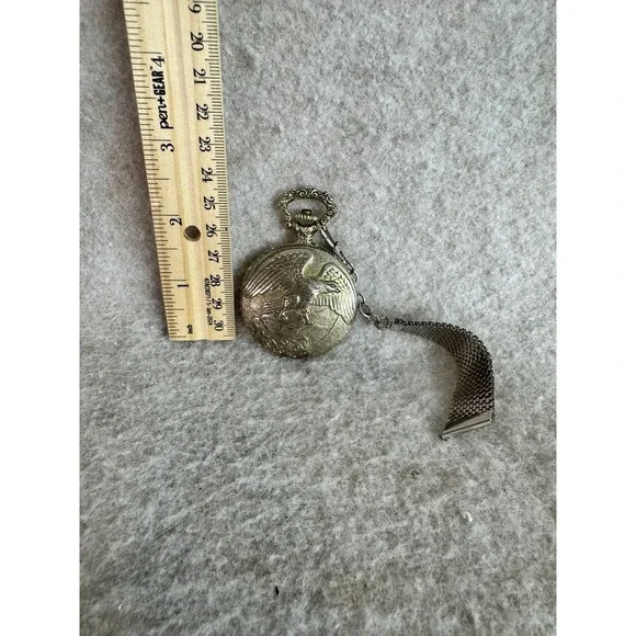 US Air Force Pocket Watch‎ with Chain Eagle Emblem