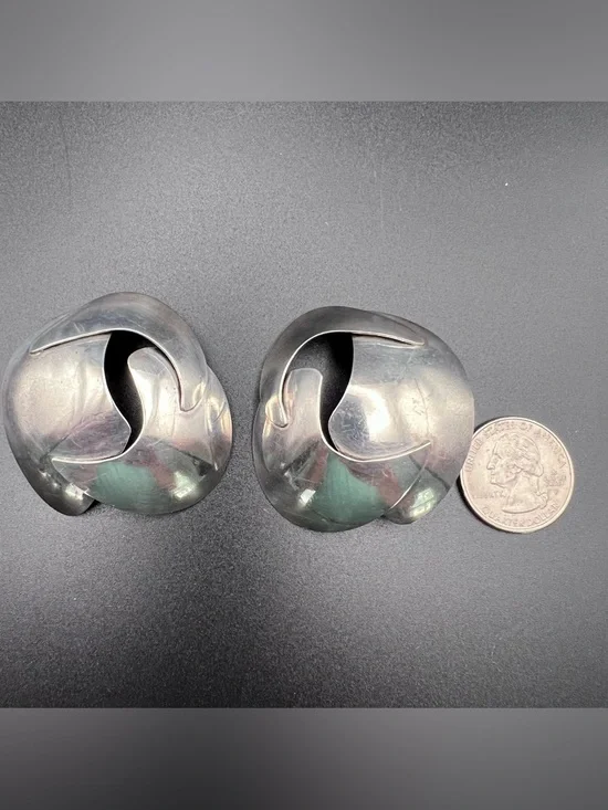 JNY Sterling Silver Modernist Earrings