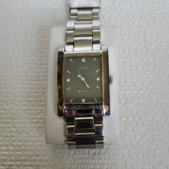 Guess Steel Men's Watch with Black Dial G95184G