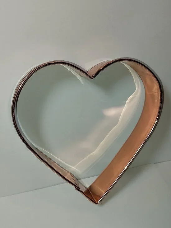 Copper Heart Cookie Cutter 5 1/2