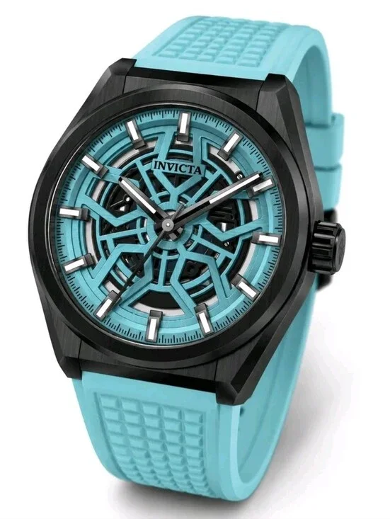 Invicta 🏁 Speedway Rim Men's Watch - 46mm, Light Tiffany Blue Black Dial 70060