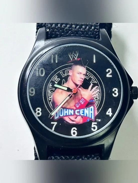Vintage WWE John Cena Analog Wrist Watch Black