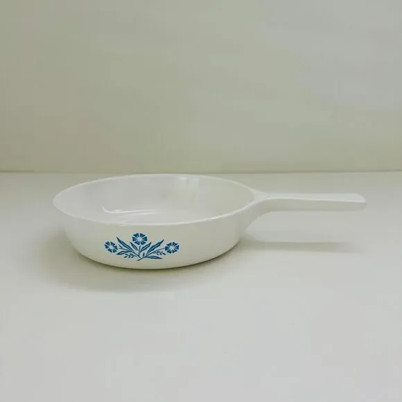 CORNING WARE Blue Cornflower Pattern P-83-B Skillet Saucepan Baking Dish