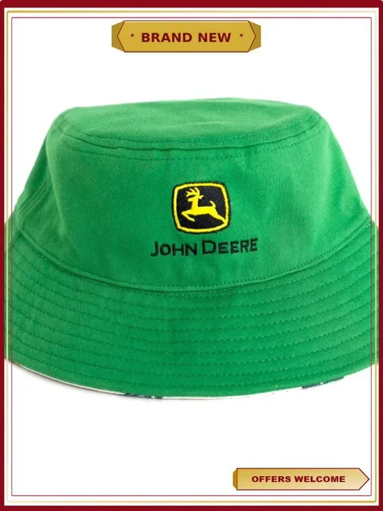Toddler Boys 100% Cotton Bucket Sun Hat Farm Print