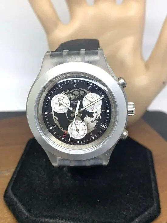 Swatch Men's Watch SVCK4003 James Bond 40th Anniversary Swiss Quartz Chronograph