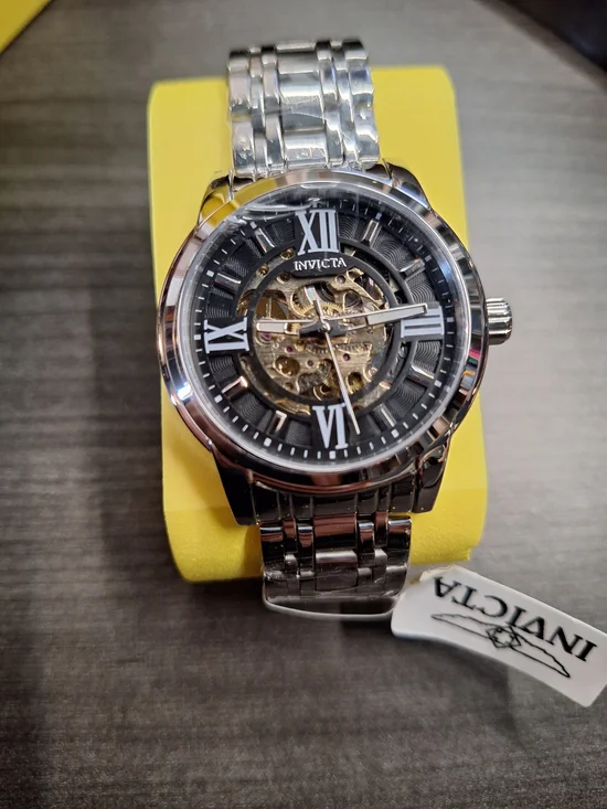 NEW in Box Invicta Objet D‎ Art Silver Automatic Watch Skeleton Dial 69132