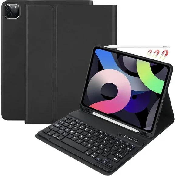 BAIBAO 11in iPad Air‎ Pro Keyboard Case Bluetooth Detachable Pencil Holder