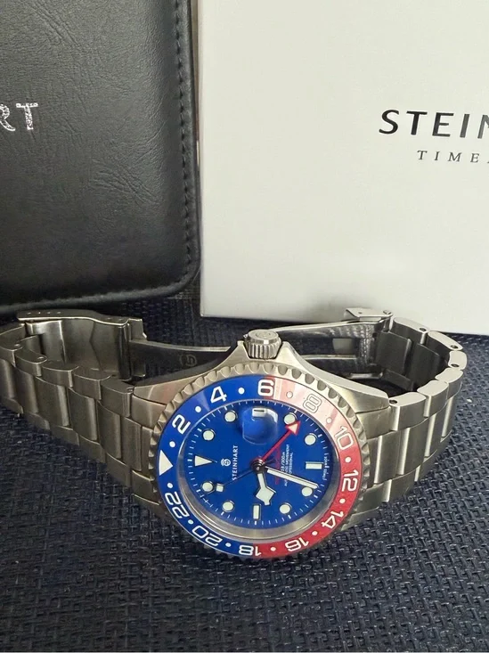 Steinhart Ocean One GMT blue red