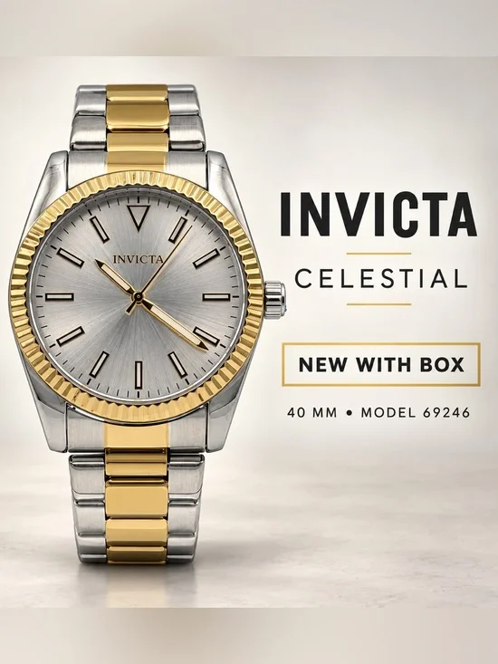 Invicta Celestial Langdon Two-Tone Watch 40mm
