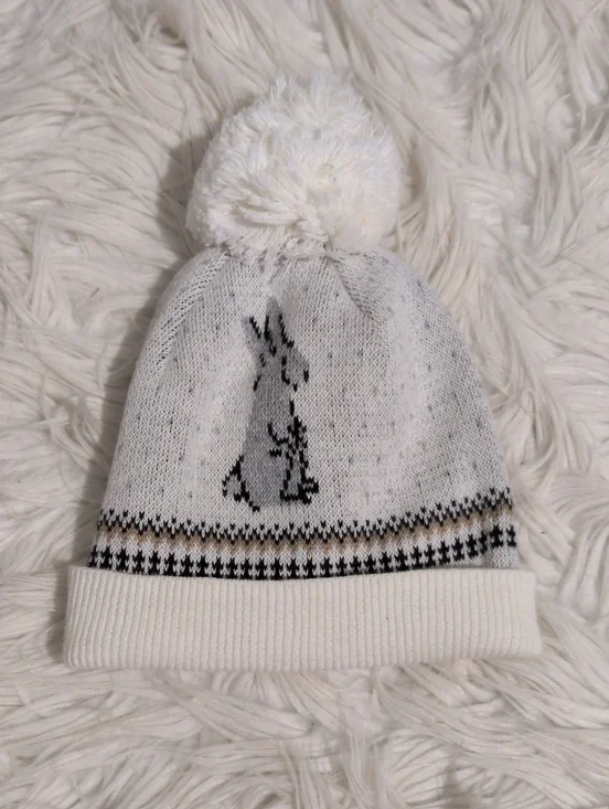 Janie and Jack Baby Bunny Pom Beanie
