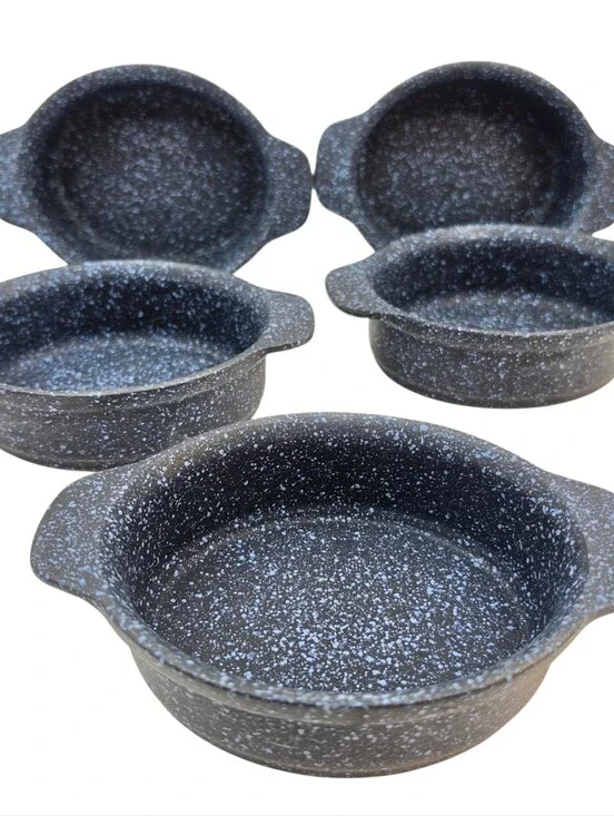 Folio Speckled Nonstick Oval Handled Baking Dishes 5 piece 7