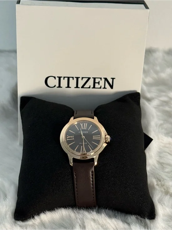 Citizen L Ceci Eco-Drive Women’s Watch EM1163-09X Brown Dial NWT Box
