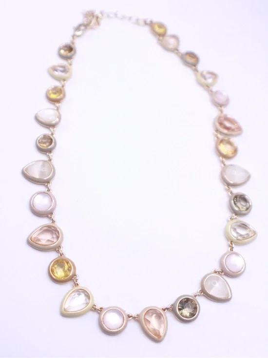 Anthropologie Enamel Gem Necklace