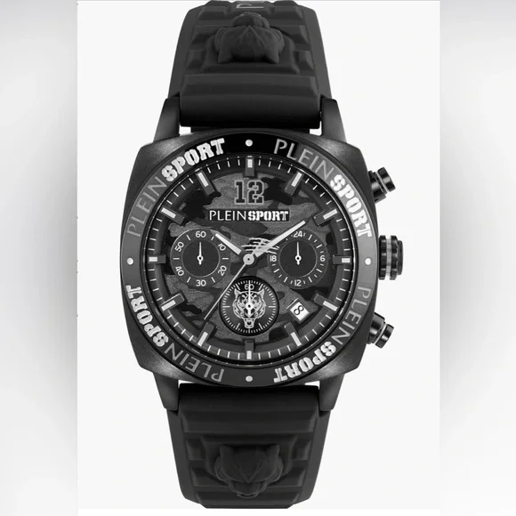Plein Sport Black Chronograph Watch