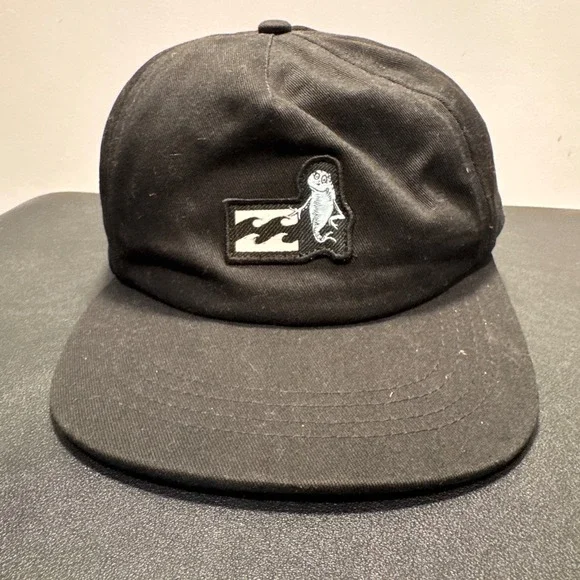 Billabong Hat Cap Boys Youth OS Black Cotton Dr Seuss Snapback Surf Skate Summer