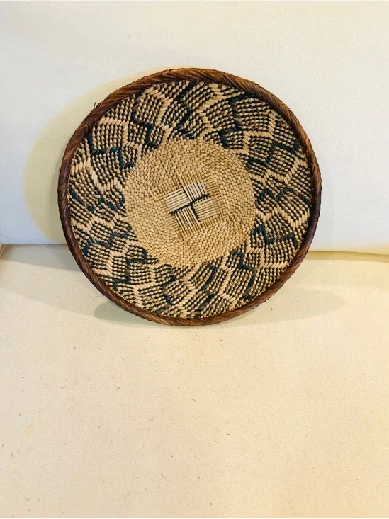 One of a Kind! NEW Woven Basket. Made by Binga people of Zambia Zimbabwe Africa