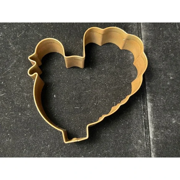 Vintage Copper Chicken Hen Cookie Cutter Farmhouse‎ Kitchen Metal Baking Mold