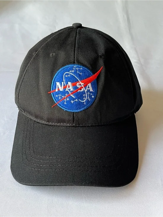 Spirit NASA Embroidered Black Baseball Cap Hat One Size Adjustable
