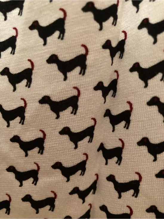 Dog print dress, M, nwt