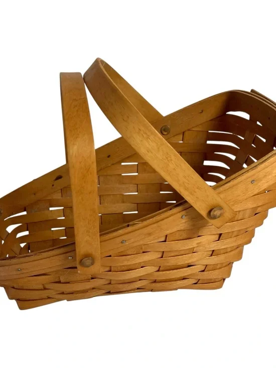 Longaberger Vegetable Basket Swinging Handles 1993
