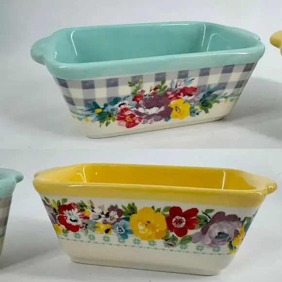 The Pioneer Woman 6” Stoneware Mini Loaf Pans - Set of 2
