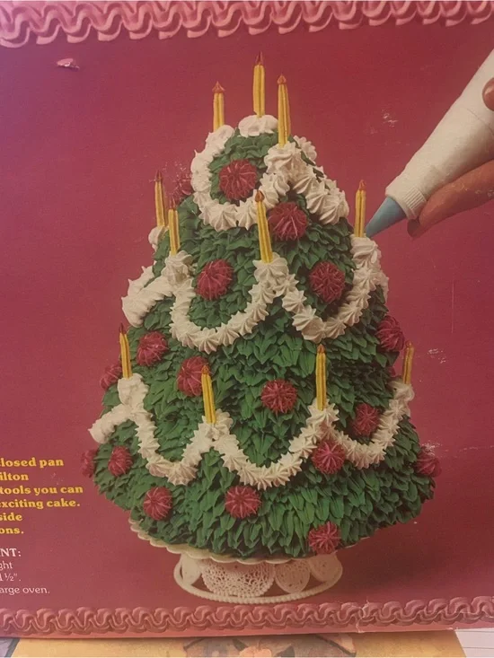 Wilton Christmas Tree Cake Mold Kit Instructions included Vintage
