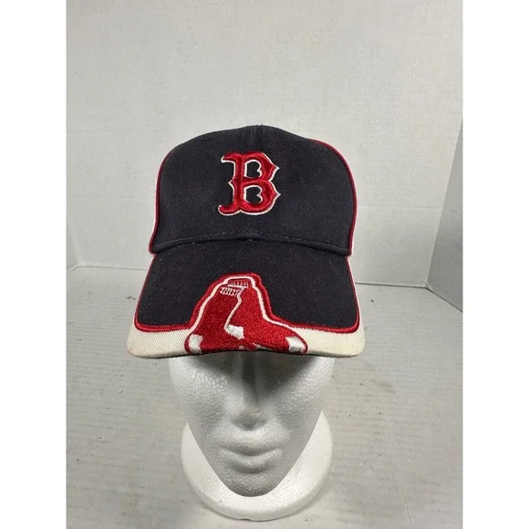 New Era Boston‎ Red Sox MLB Youth Hat Navy White Adjustable Baseball Cap
