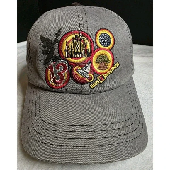 2013‎ Walt Disney World Believe In Magic Cap Hat Adult Adjustable Gray Cotton