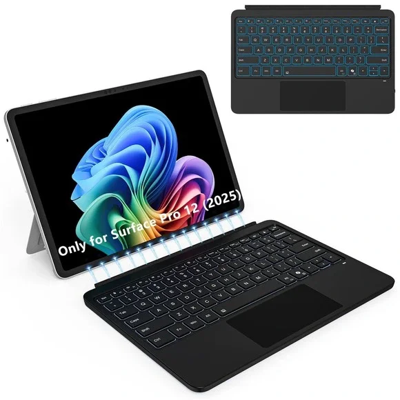 Surface Pro Tablet Ultra Thin Keyboard for Surface‎ Pro 12 Black NEW