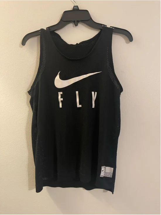 Men's Nike Fly Mesh Tank Top Black White Size S