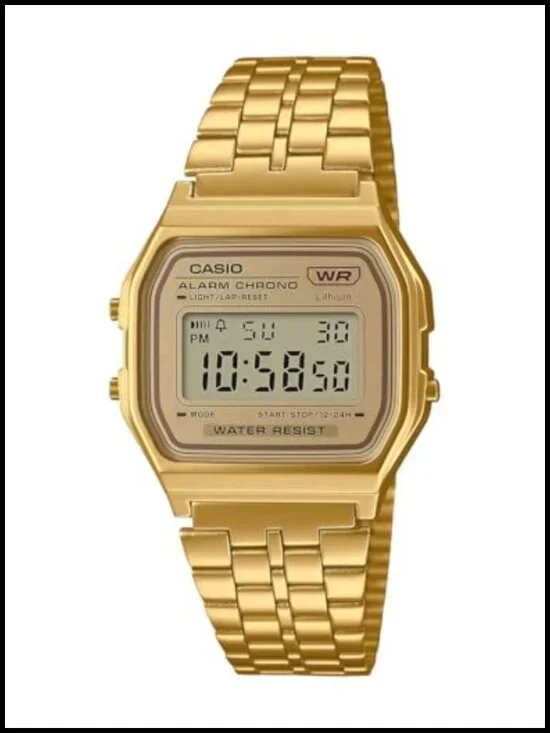 G-Shock Digital Square Watch Water Resistant Stainless Steel Band