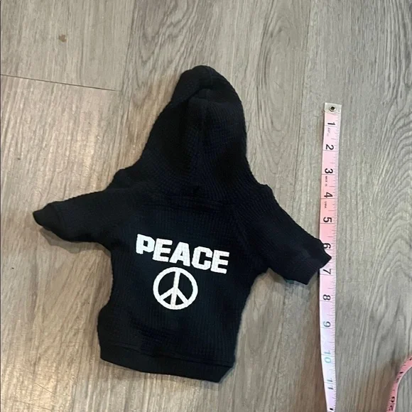 Doggy Black Peace Hoodie
