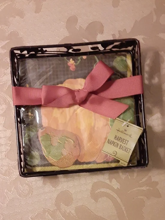 Hallmark Metal Harvest Napkin Basket