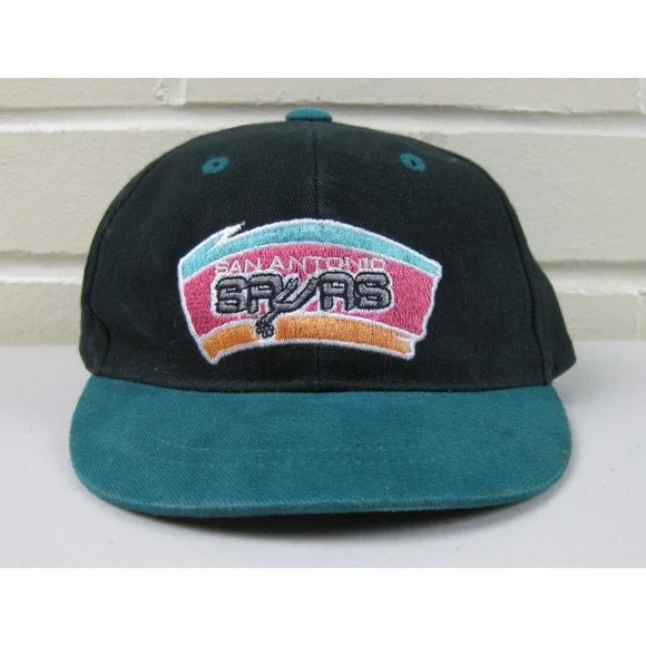 Vintage 90s San Antonio Spurs G-Cap Infant Hat NBA Basketball Elastic-Back