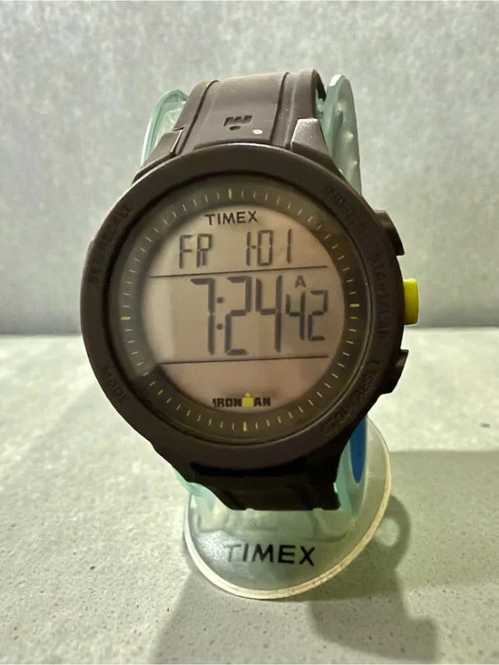 Timex Ironman Digital Watch - Black with Yellow Accent