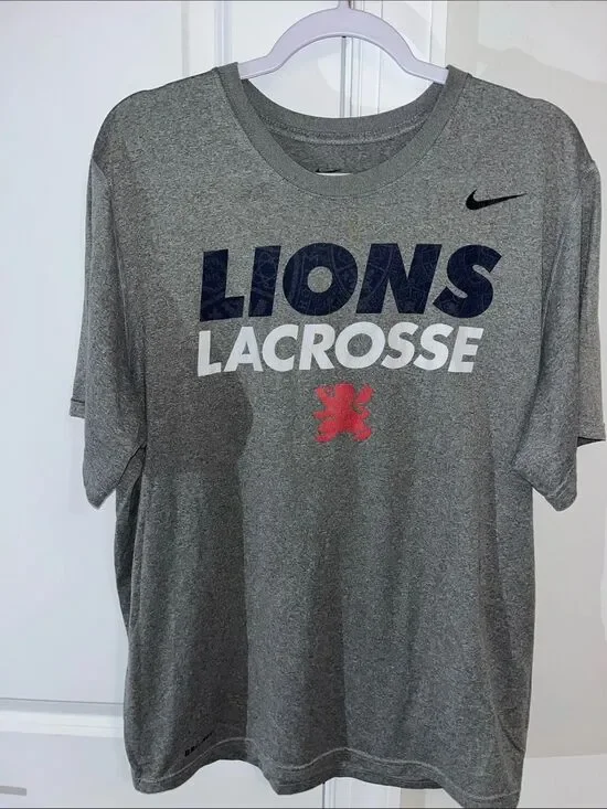 Nike Fri Fit Gray lax lacrosse team issue t shirt XL