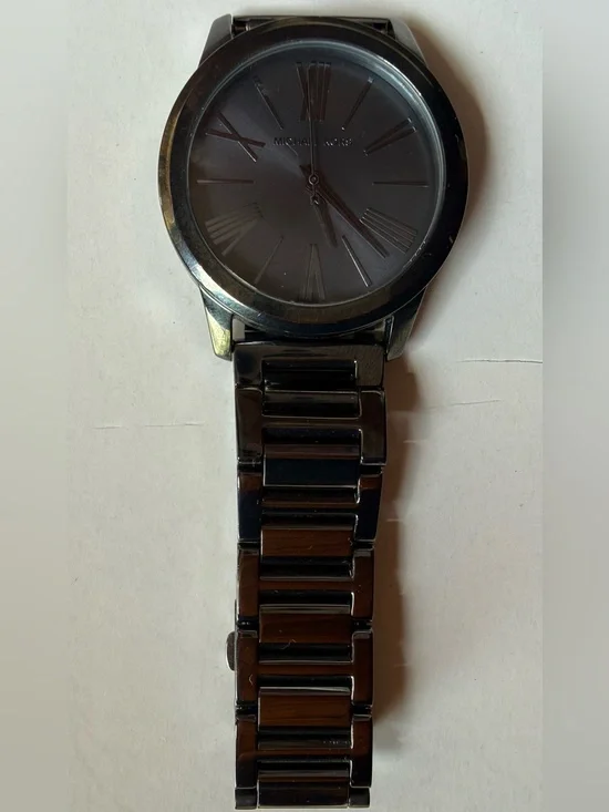 Michael Kors Slim Runway Blue Stainless Steel Watch, model MK3419 New W/O Tags
